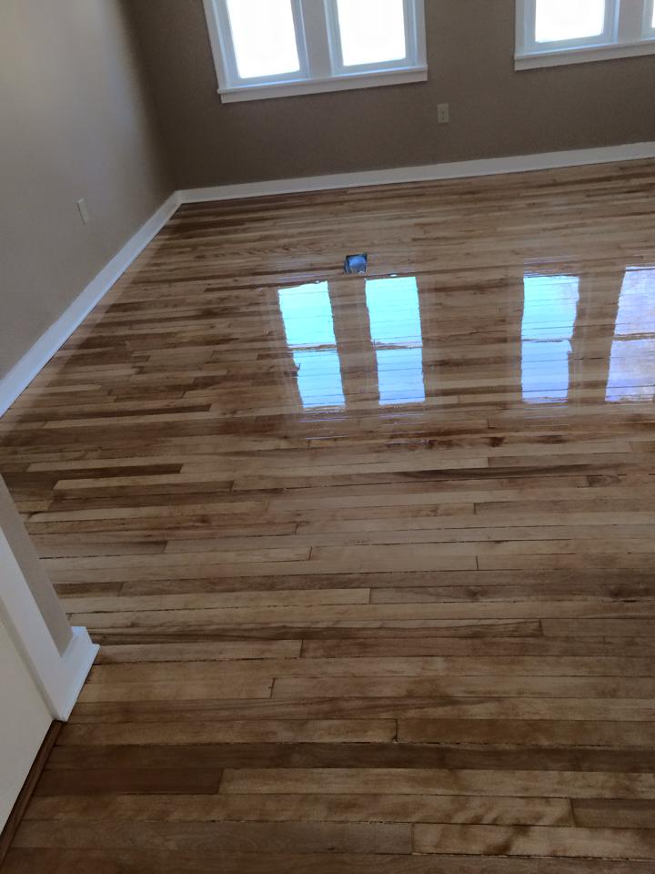 Newly Finished Hardwood Floor
